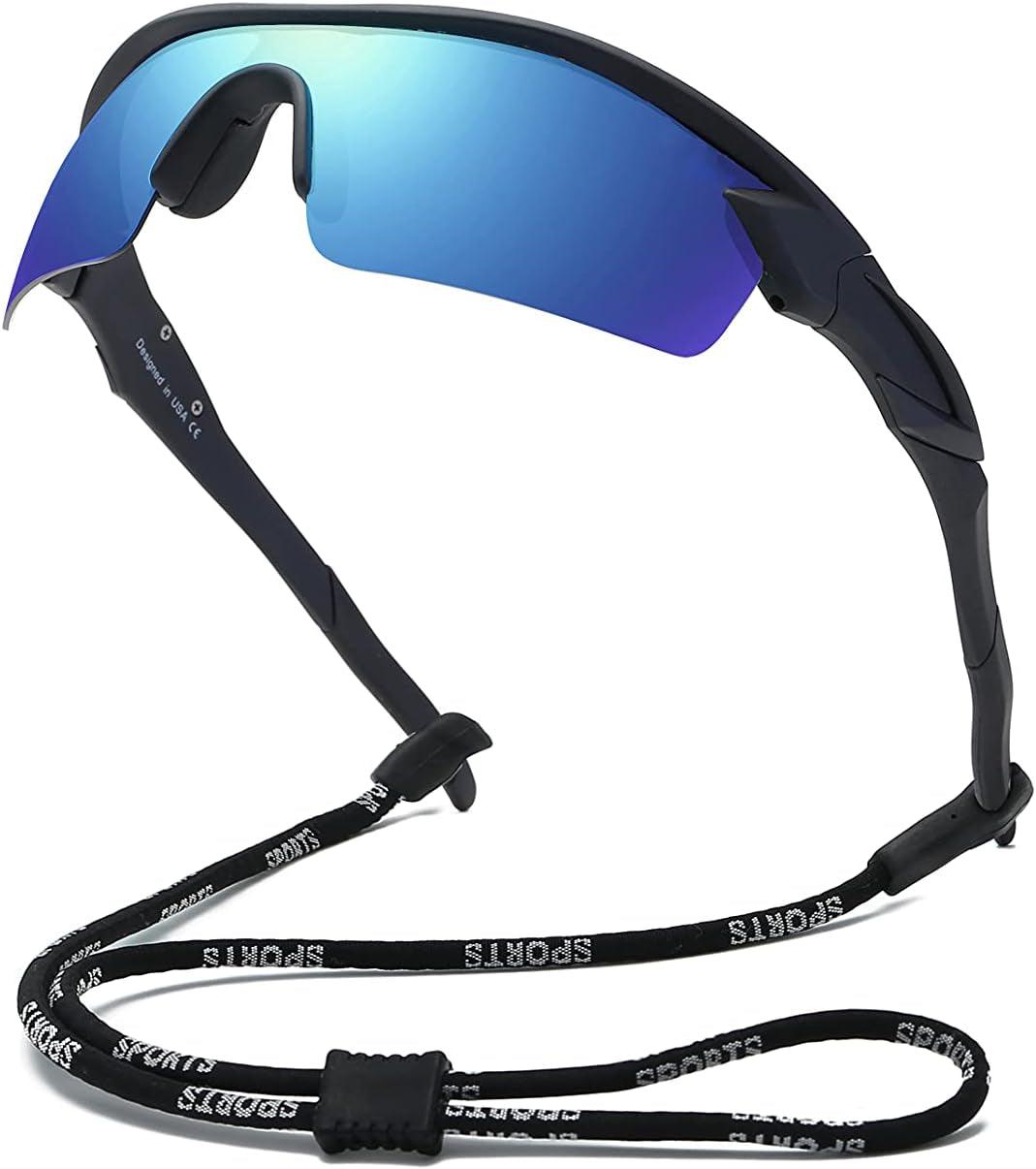 Bevi Sports Polarized Sports Sunglasses for Men Women Running Cycling Fishing Golf Baseball Driving Sun Glasses TR90 UV400 - Oliver Autosports