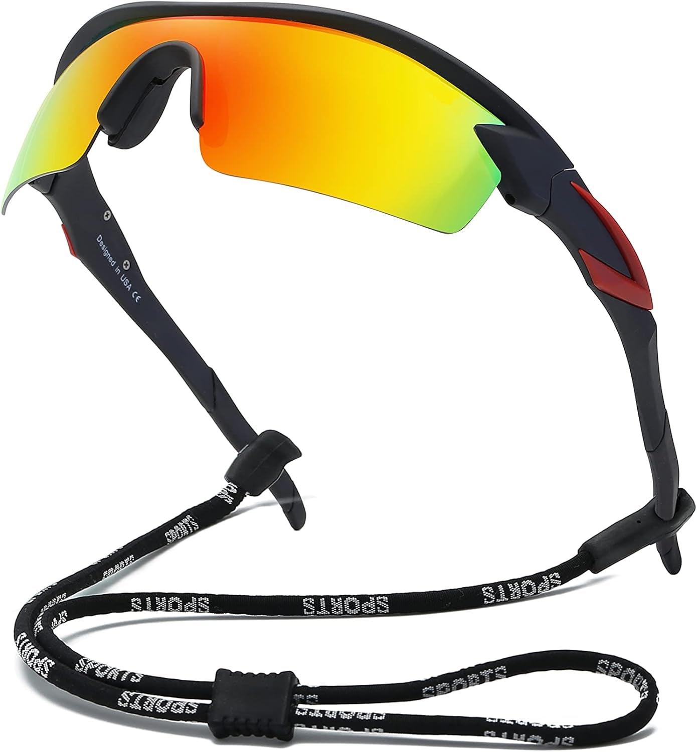Bevi Sports Polarized Sports Sunglasses for Men Women Running Cycling Fishing Golf Baseball Driving Sun Glasses TR90 UV400 - Oliver Autosports