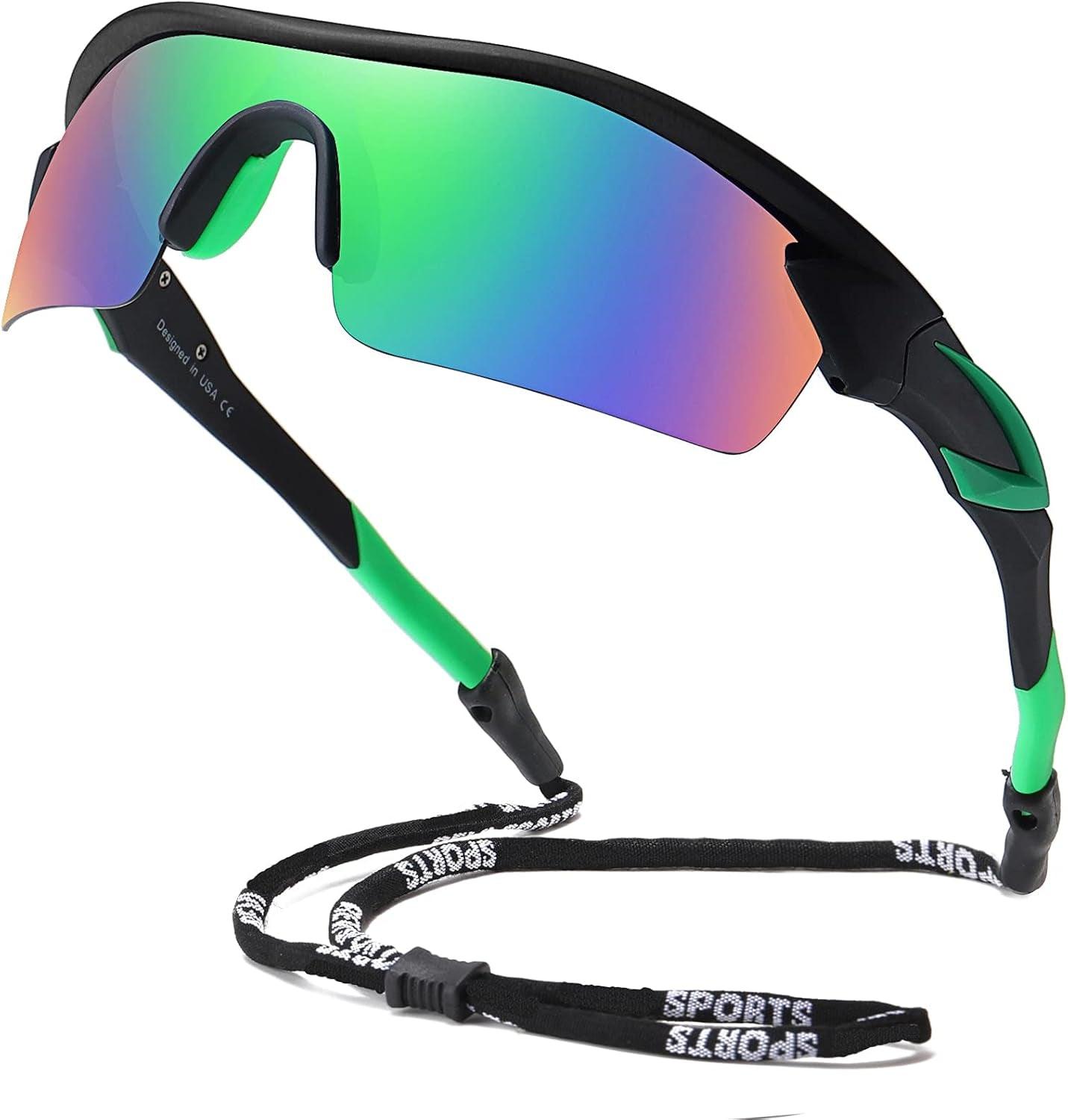 Bevi Sports Polarized Sports Sunglasses for Men Women Running Cycling Fishing Golf Baseball Driving Sun Glasses TR90 UV400 - Oliver Autosports