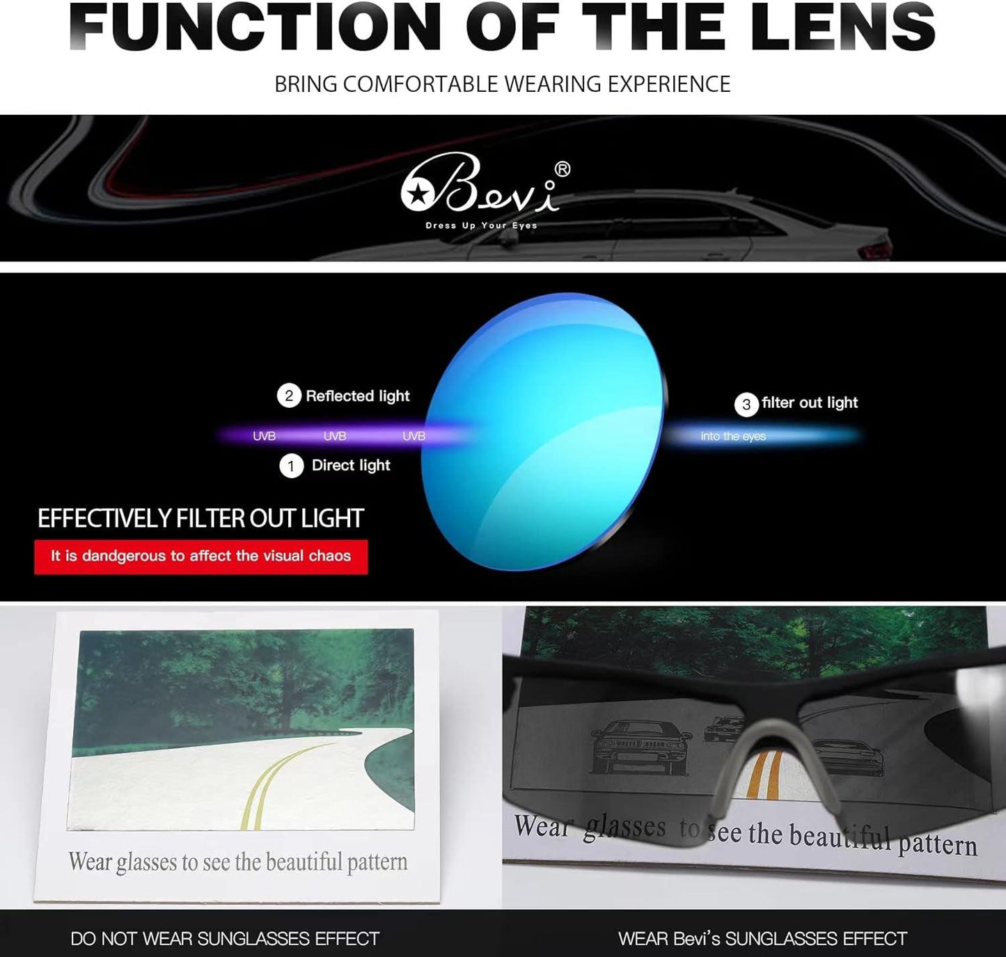 Bevi Sports Polarized Sports Sunglasses for Men Women Running Cycling Fishing Golf Baseball Driving Sun Glasses TR90 UV400 - Oliver Autosports