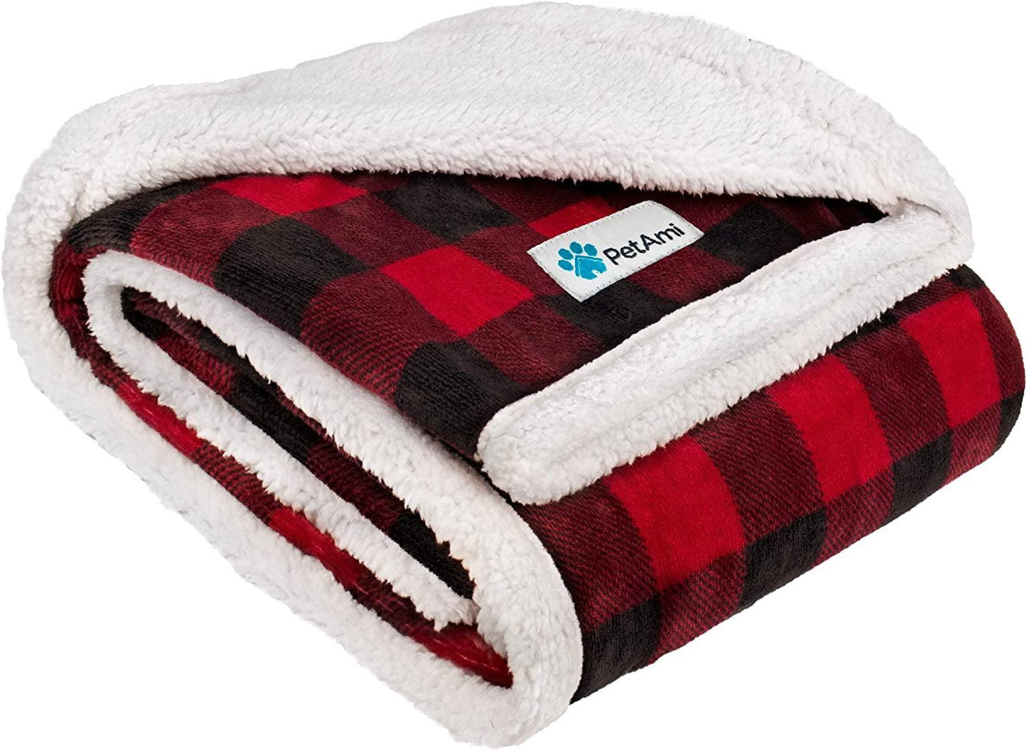 Dog Blanket for Small Medium Dogs, Pet Bed Blanket Cat Puppy Kitten, Fleece Furniture Couch Cover Protector Sofa Car, Soft Sherpa Dog Throw Plush Reversible Washable, Mini 29X40 Maroon Red - Oliver Autosports