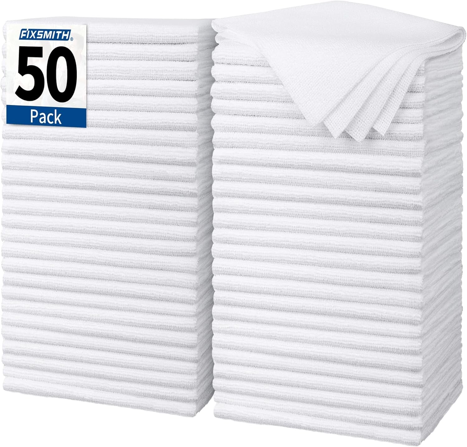 Microfiber Cleaning Cloth - Pack of 50, Microfiber Towels for Cars 16 X 12 In, Highly Absorbent Cleaning Rags, Lint-Free, Streak-Free Cleaning Cloths for Car Kitchen Home Office