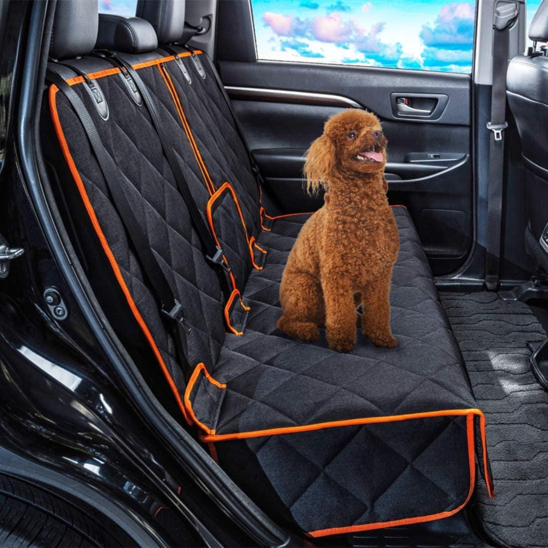 2Pcs Front Seat Covers, Front Dog Car Seat Cover, Durable Pet Car Seat Protectors with Anti-Slip Backing for Car SUV (Black) - Oliver Autosports