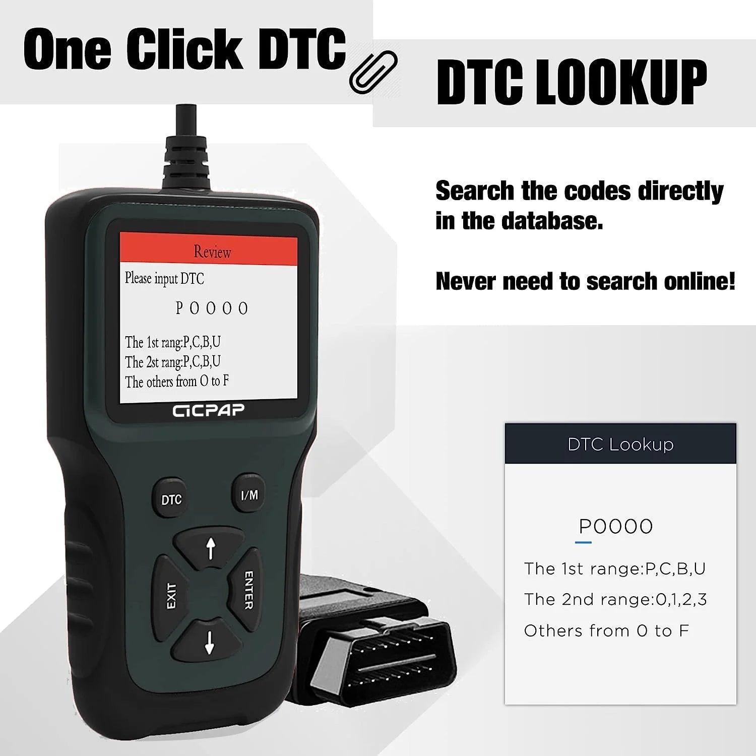 OBD2 Scanner Diagnostic Tool, Car Engine Fault Code Reader & Scan Tools, Diagnostic Scan Tool for All Obd Ii Protocol Cars since 1996 - Oliver Autosports