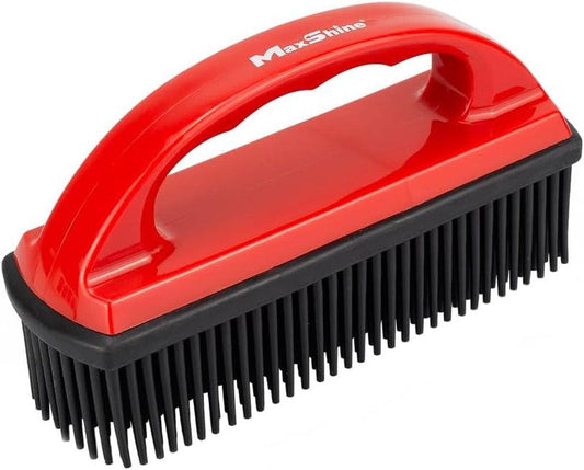 Car Carpet Lint & Hair Removal Brush - Electrostatic Rubber Bristles - Efficiently Removes Pet Hair from Dogs, Cats & Other from Interiors & Carpets - Easy-To-Clean - Detailing Accessory - Oliver Autosports