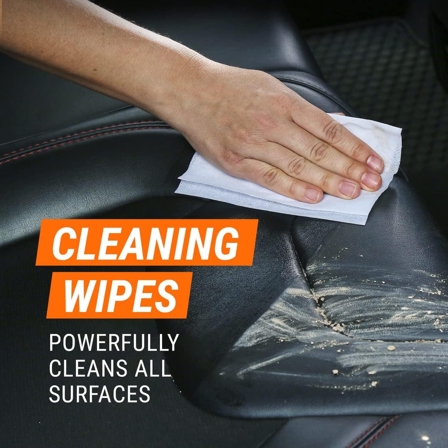 Protectant Wipes and Glass Wipes by , Car Cleaning Wipes and Car Glass Wipes, 30 Count Each, 2 Pack - Oliver Autosports