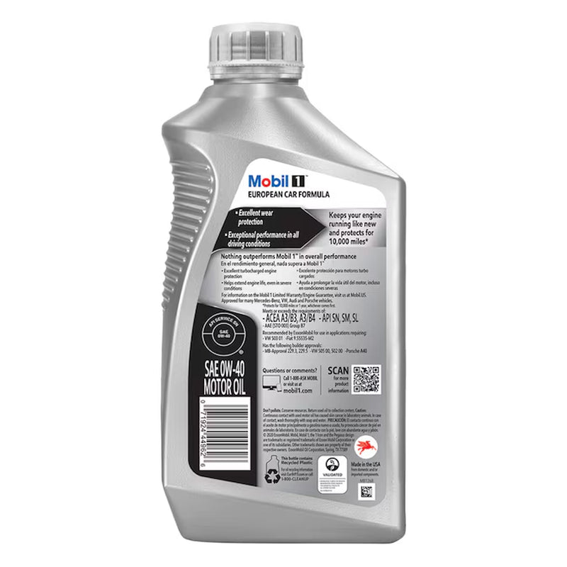 Synthetic 0W40 Motor Oil 32 Oz - Oliver Autosports