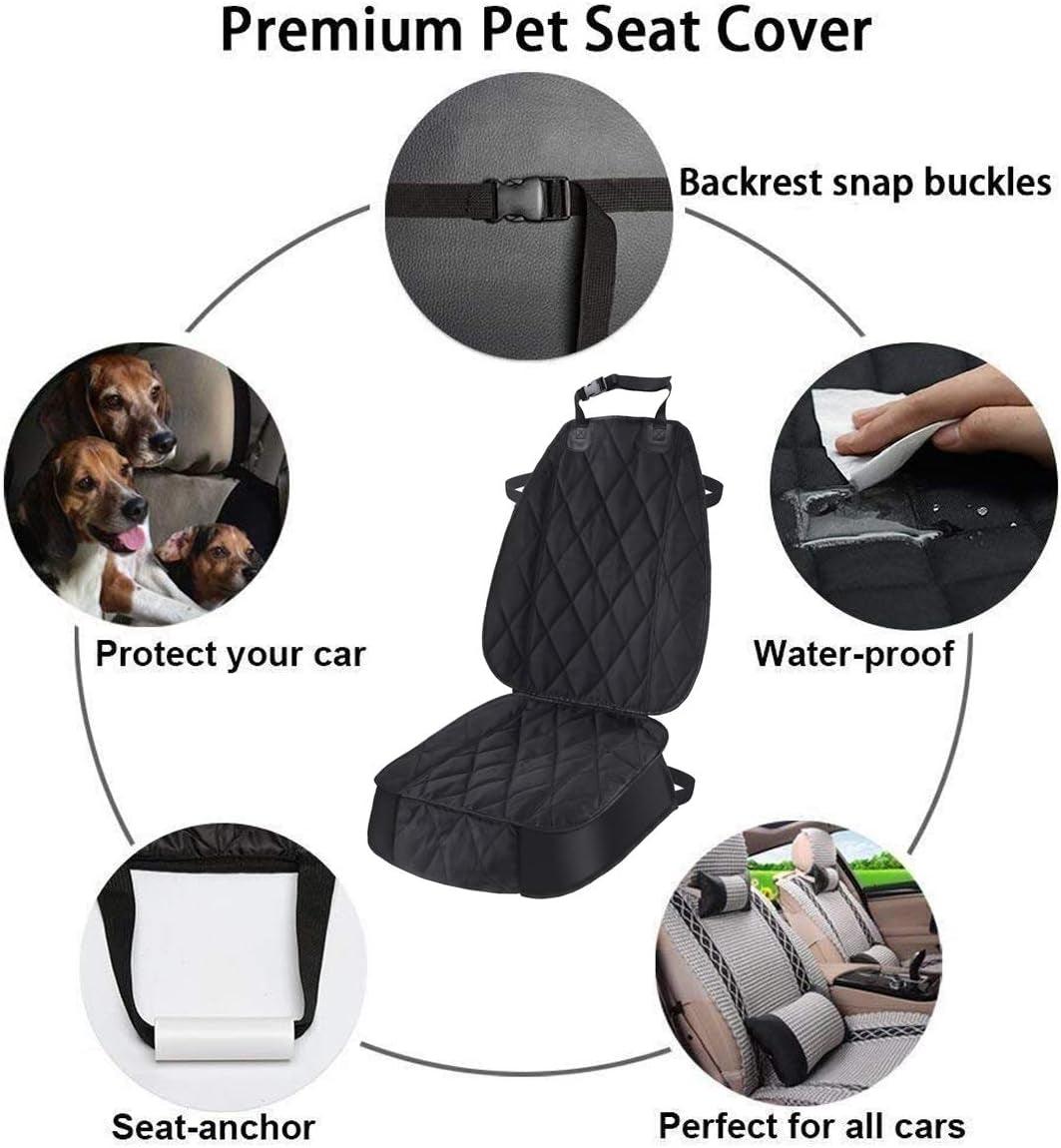 Dog Seat Cover Cars Trucks Suvs, Thick 600D Waterproof Pet Car Seat Cover Dog, Heavy Duty & Wear-Resistant Durable Nonslip Backing with Side Flaps, Scratchproof Dog Front Seat Cover - Oliver Autosports