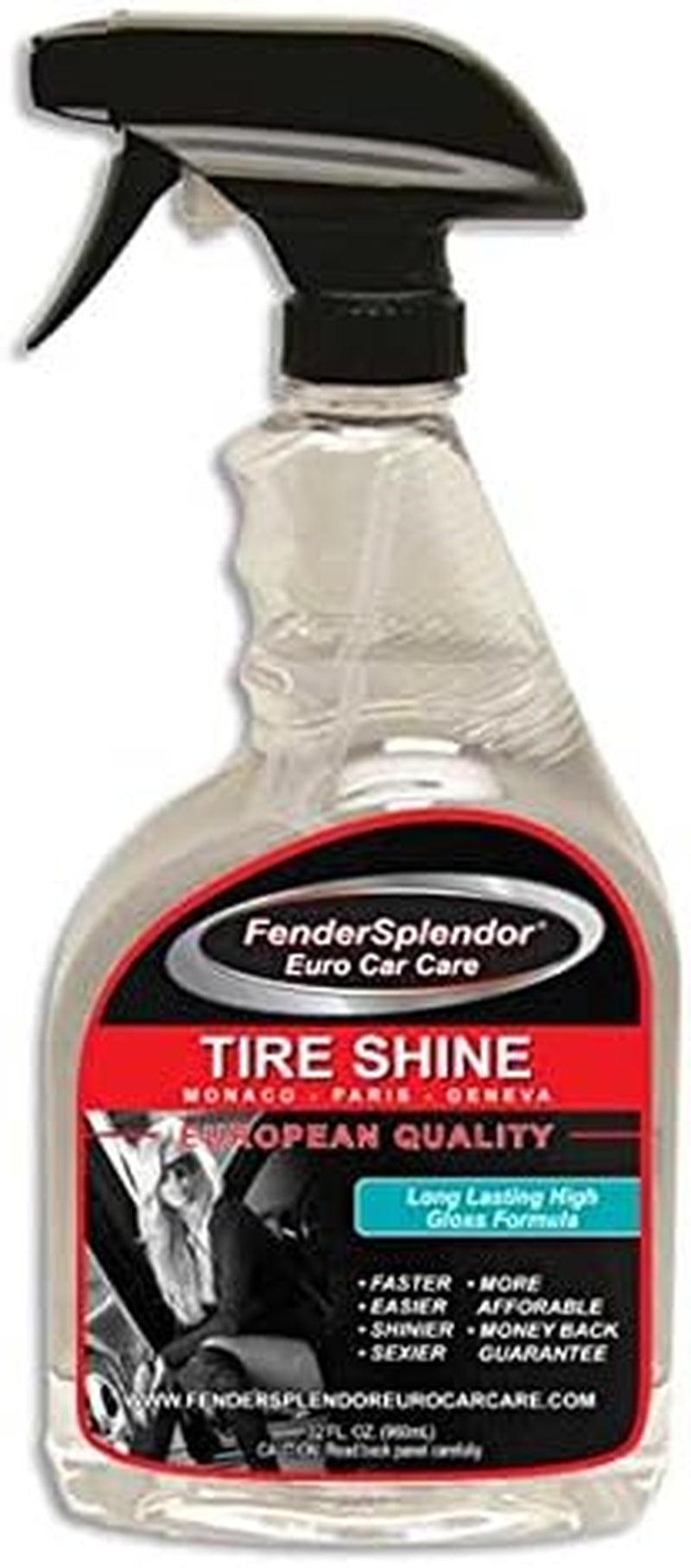 Euro Car Care Platinum Package - Includes 1 32 Oz. Tire Shine, 1 32 Oz. Speed Detailer, 1 32 Oz. Tire and Rim Cleaner, 1 32 Oz. Wash & Wax, 1 19 Oz Glass Cleaner, 4 - Microfiber Towels - Oliver Autosports