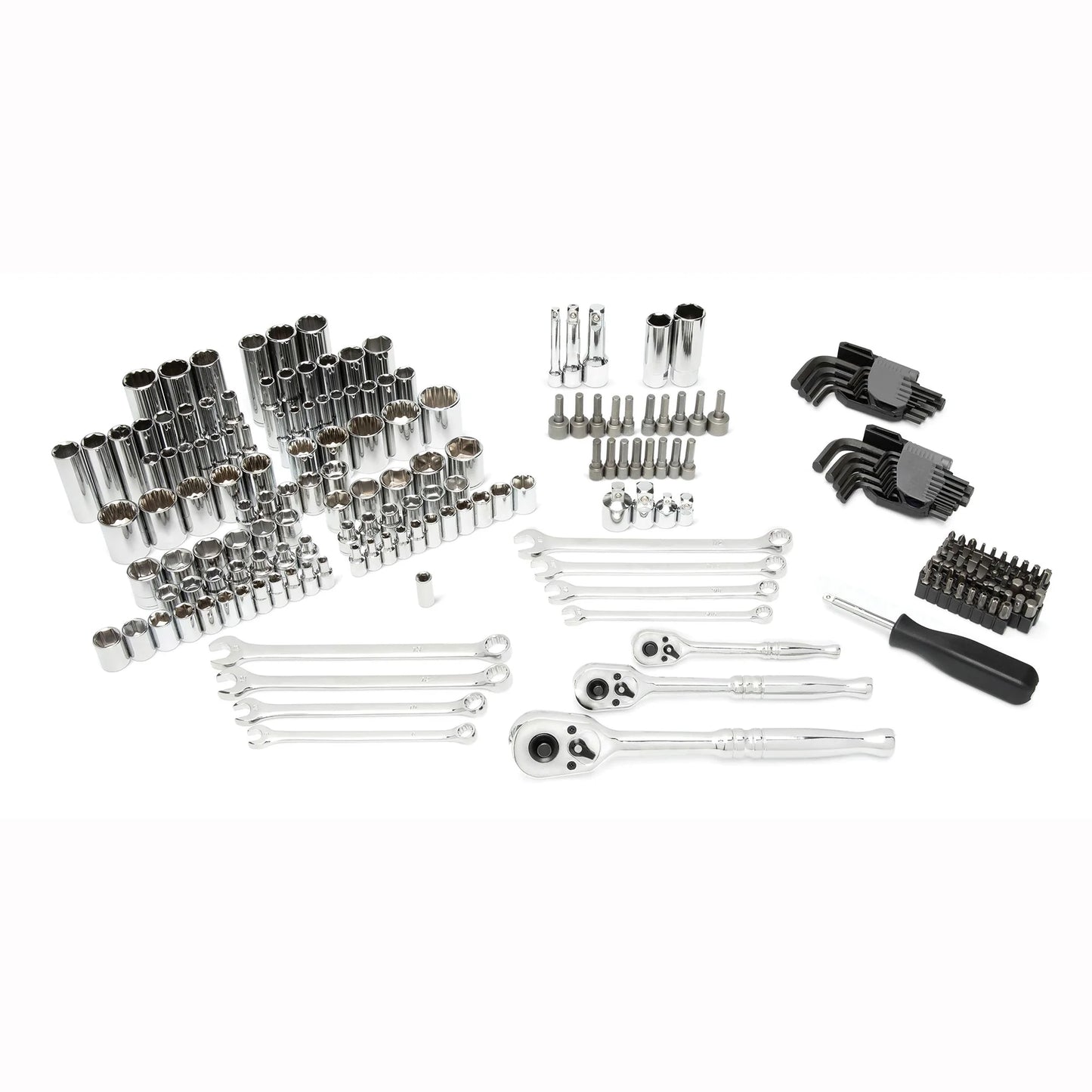 205 Piece Mechanics SAE Metric Socket & Tool Set with Case