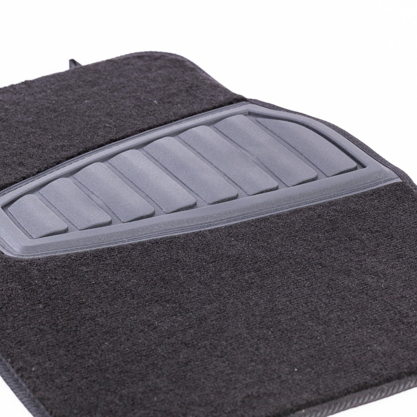 4PC Carpet Floor Mat Tufted Carpet Black - Universal Fit, 202WM38 - Oliver Autosports