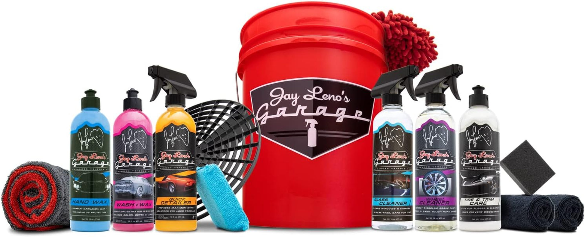 Car Essential Detailing Bucket Kit - Sprays, Liquids, Microfiber Towels, Applicators and Wash Mitt - Oliver Autosports