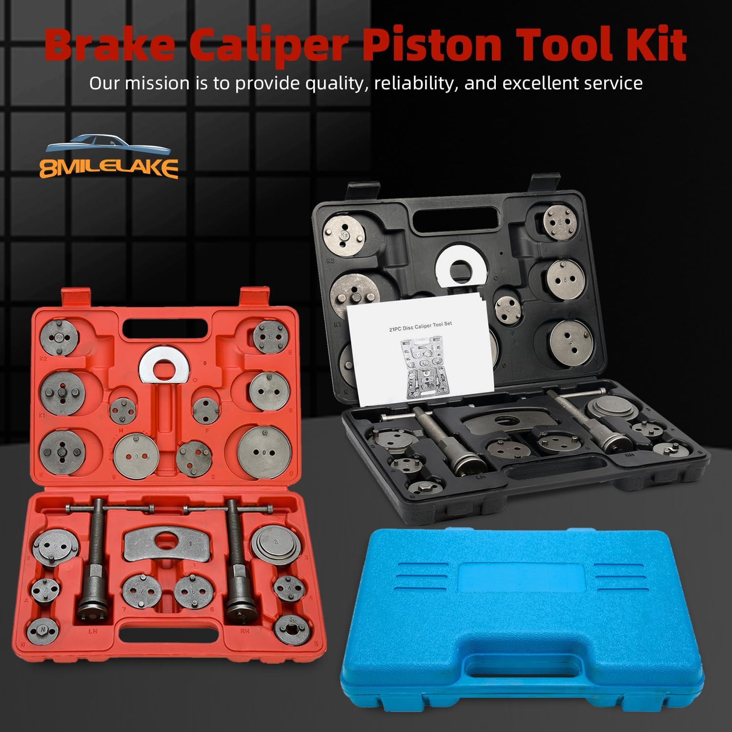 Disc Brake Caliper Compressor Wind Back Tool 24Pc Professional Caliper Tool Set