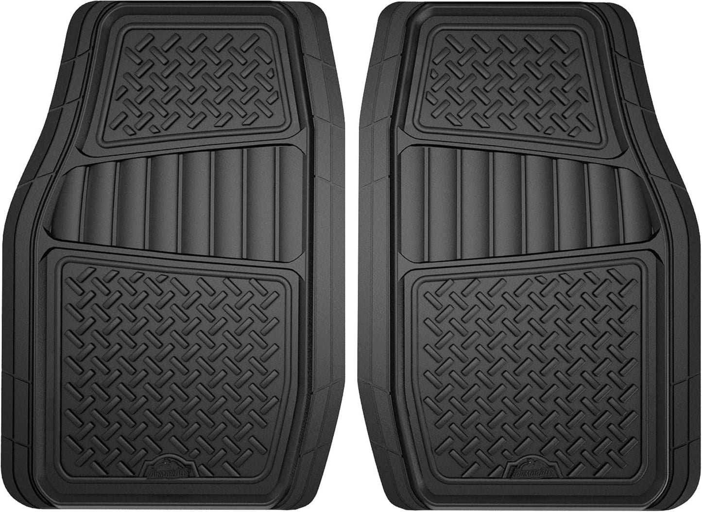 4-Piece Floor Mats, All-Weather Car Mats, Trim-To-Fit Floor Liner, Full Coverage Automotive Floor Mats, Custom Fit Floor Mats for Cars, Trucks, Suvs -- Black - Oliver Autosports