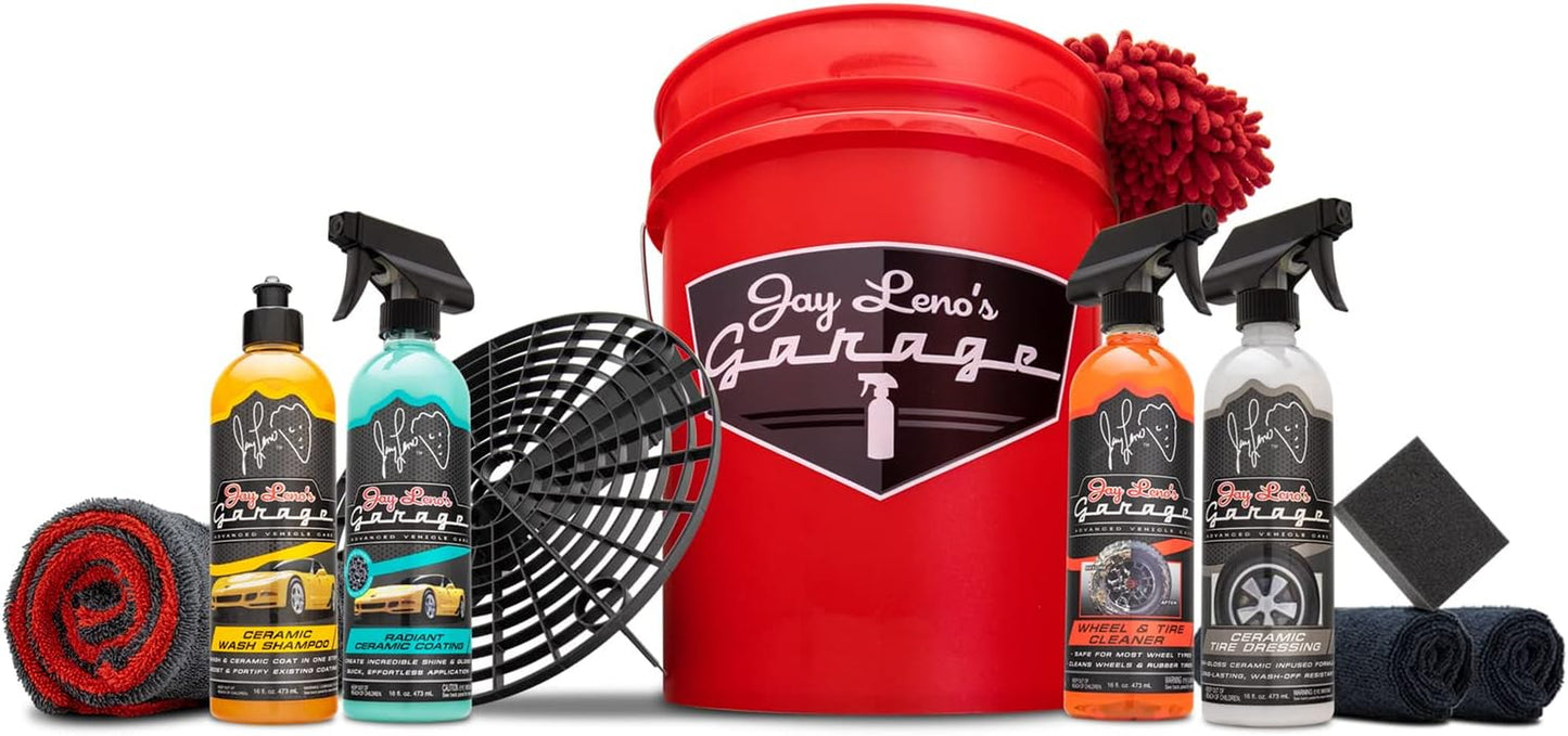 Car Essential Detailing Bucket Kit - Sprays, Liquids, Microfiber Towels, Applicators and Wash Mitt - Oliver Autosports