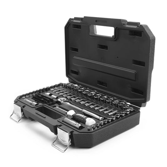 90-Piece 3/8-Inch Mechanics Tool Set, Chrome Finish - Oliver Autosports