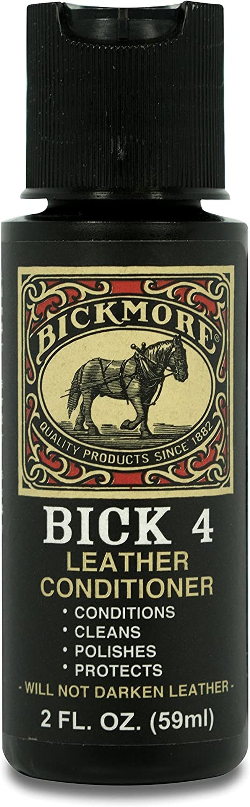 Bick 4 Leather Conditioner and Leather Cleaner 8 Oz - Will Not Darken Leather - Safe for All Colors of Leather Apparel, Furniture, Jackets, Shoes, Auto Interiors, Bags & All Other Leather Accessories - Oliver Autosports