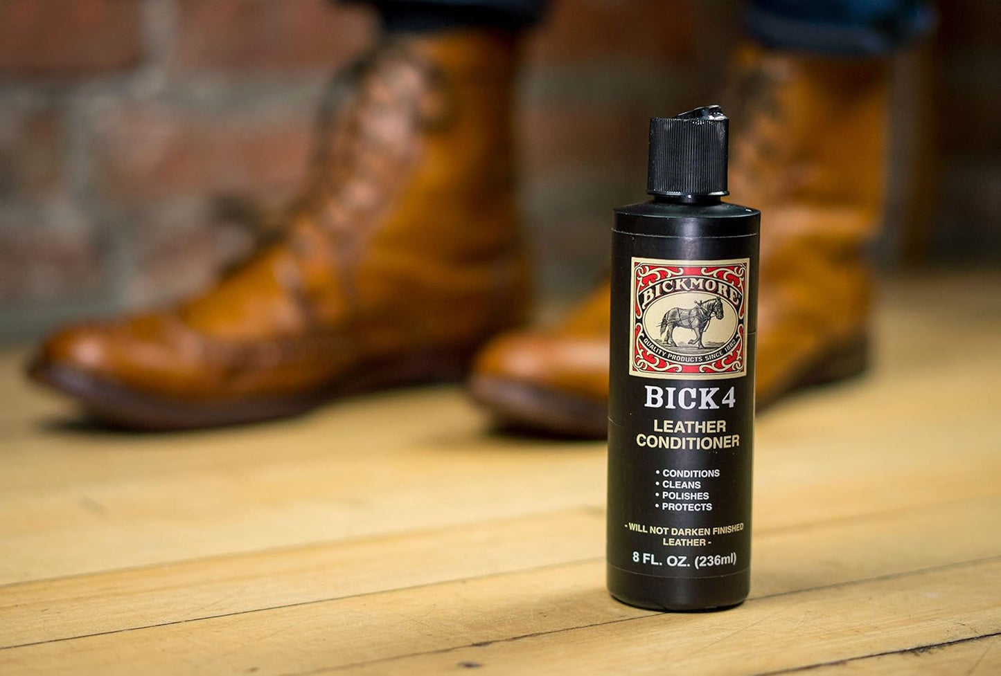 Bick 4 Leather Conditioner and Leather Cleaner 8 Oz - Will Not Darken Leather - Safe for All Colors of Leather Apparel, Furniture, Jackets, Shoes, Auto Interiors, Bags & All Other Leather Accessories - Oliver Autosports