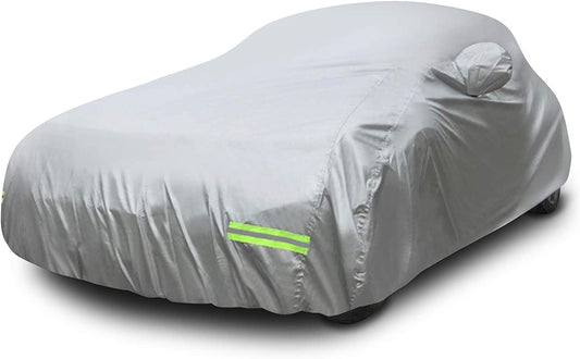 Extra Small 175"X70"X60" Universal Car Cover for Sedan | Sturdy 190T Polyester Car Covers for Automobiles | Sedan Car Cover for Indoor Use | All Weather Protection Cover for Cars Outside - Oliver Autosports