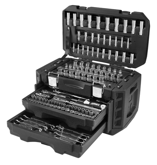 215-Piece Mechanics Tool Set, Multiple Drive, Chrome Finish - Oliver Autosports