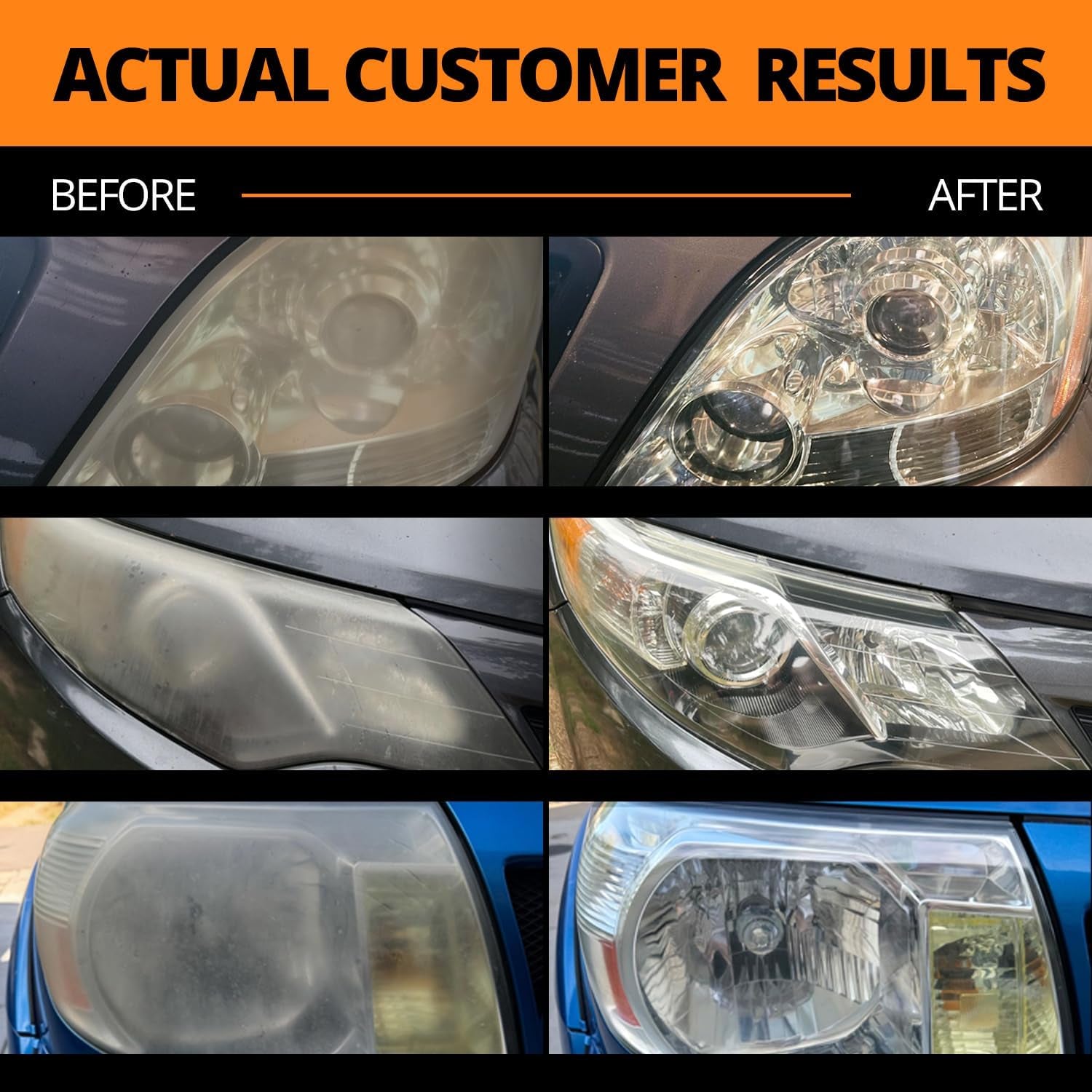 ® Ceramic Headlight Restoration Kit – Guaranteed to Last as Long as You Own Your Vehicle – Brings Headlights Back to like New Condition - No Power Tools Required - 10 Wipe Kit - Oliver Autosports