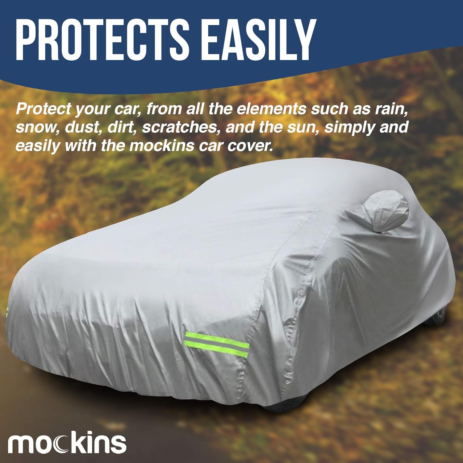 Extra Small 175"X70"X60" Universal Car Cover for Sedan | Sturdy 190T Polyester Car Covers for Automobiles | Sedan Car Cover for Indoor Use | All Weather Protection Cover for Cars Outside - Oliver Autosports