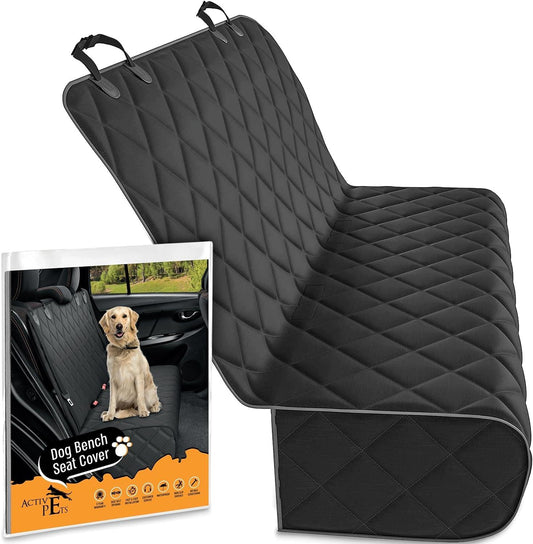 Dog Car Seat Cover for Back Seat, Waterproof Vehicle Protector, Durable Scratch Proof Nonslip Pet Protection, Machine Washable, Black - Oliver Autosports