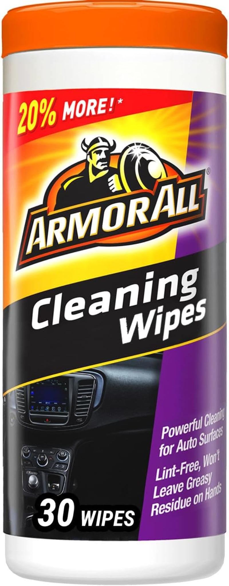 Interior Car Cleaning Wipes, Car Wipes for Dirt and Dust, 30 Count - Oliver Autosports