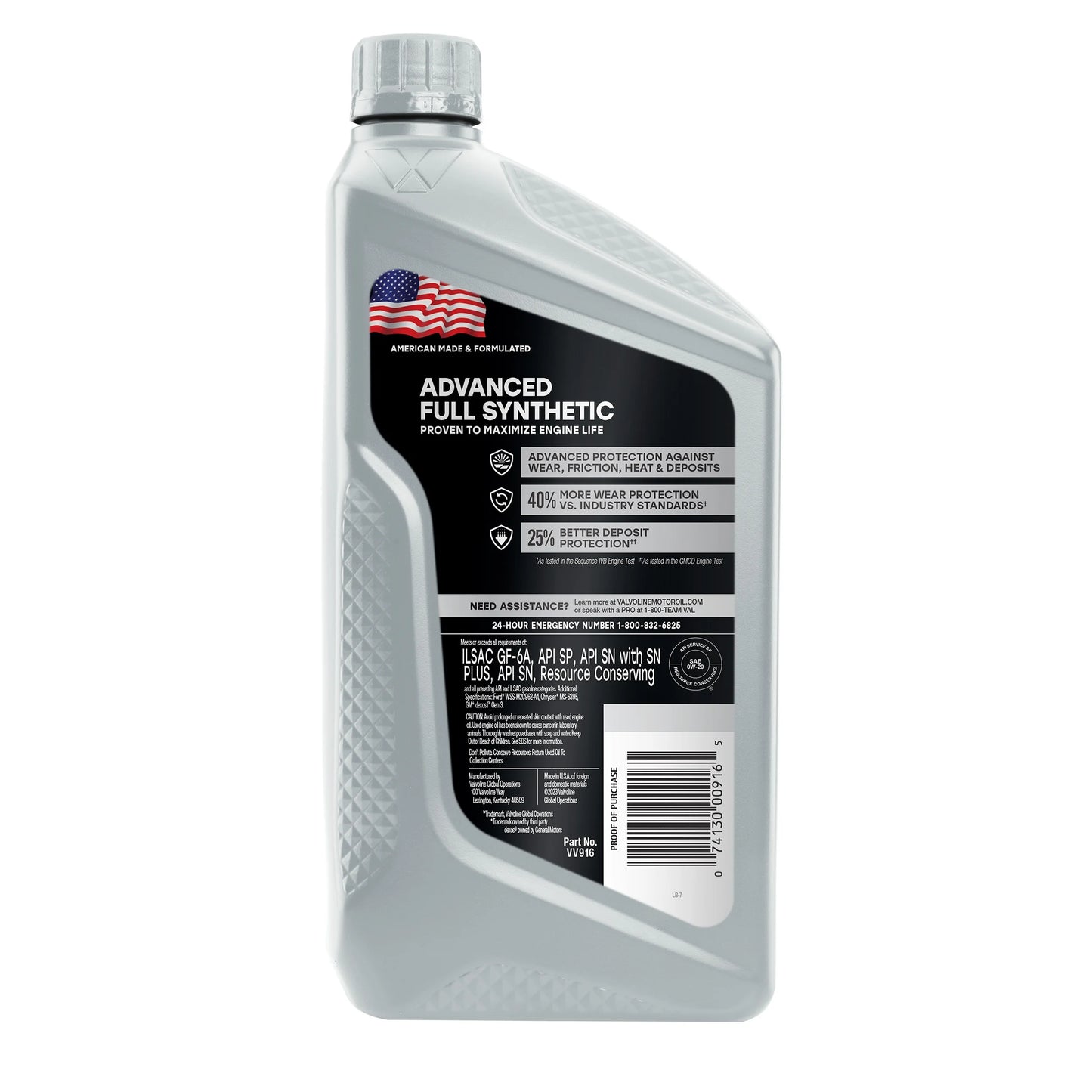 Advanced Full Synthetic 0W-20 Motor Oil 1 QT - Oliver Autosports