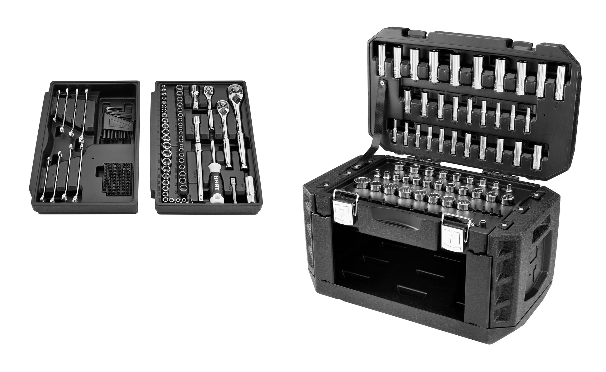 215-Piece Mechanics Tool Set, Multiple Drive, Chrome Finish - Oliver Autosports