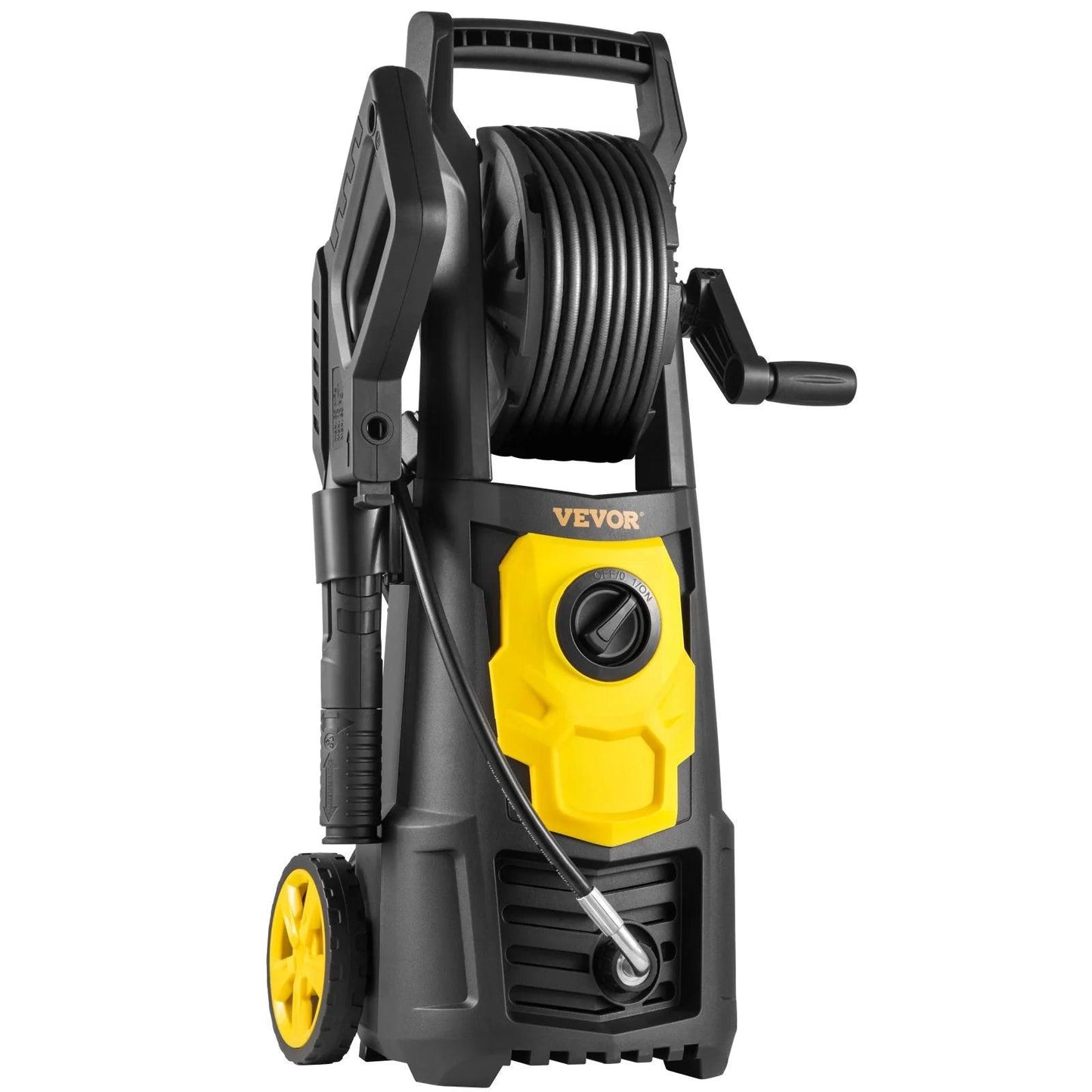 VEVOR Electric Pressure Washer, 2000 PSI, Max 1.65 GPM Power Washer W/ 30 Ft Hose & Reel, 5 Quick Connect Nozzles, Foam Cannon, Portable to Clean Patios, Cars, Fences, Driveways, ETL Listed - Oliver Autosports