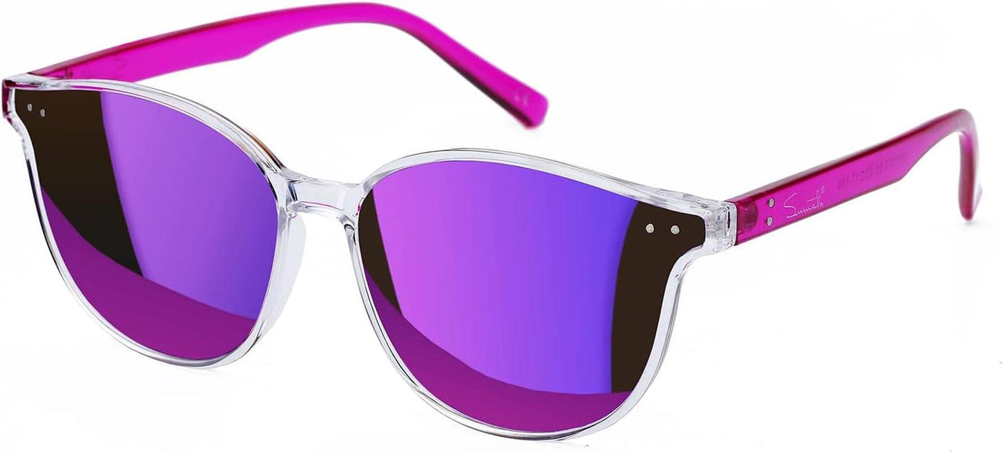 Sunglasses Womens, Cat Eye Pink Sunglasses for Women with Mirrored Trendy Lens UV400 Blocking - Oliver Autosports