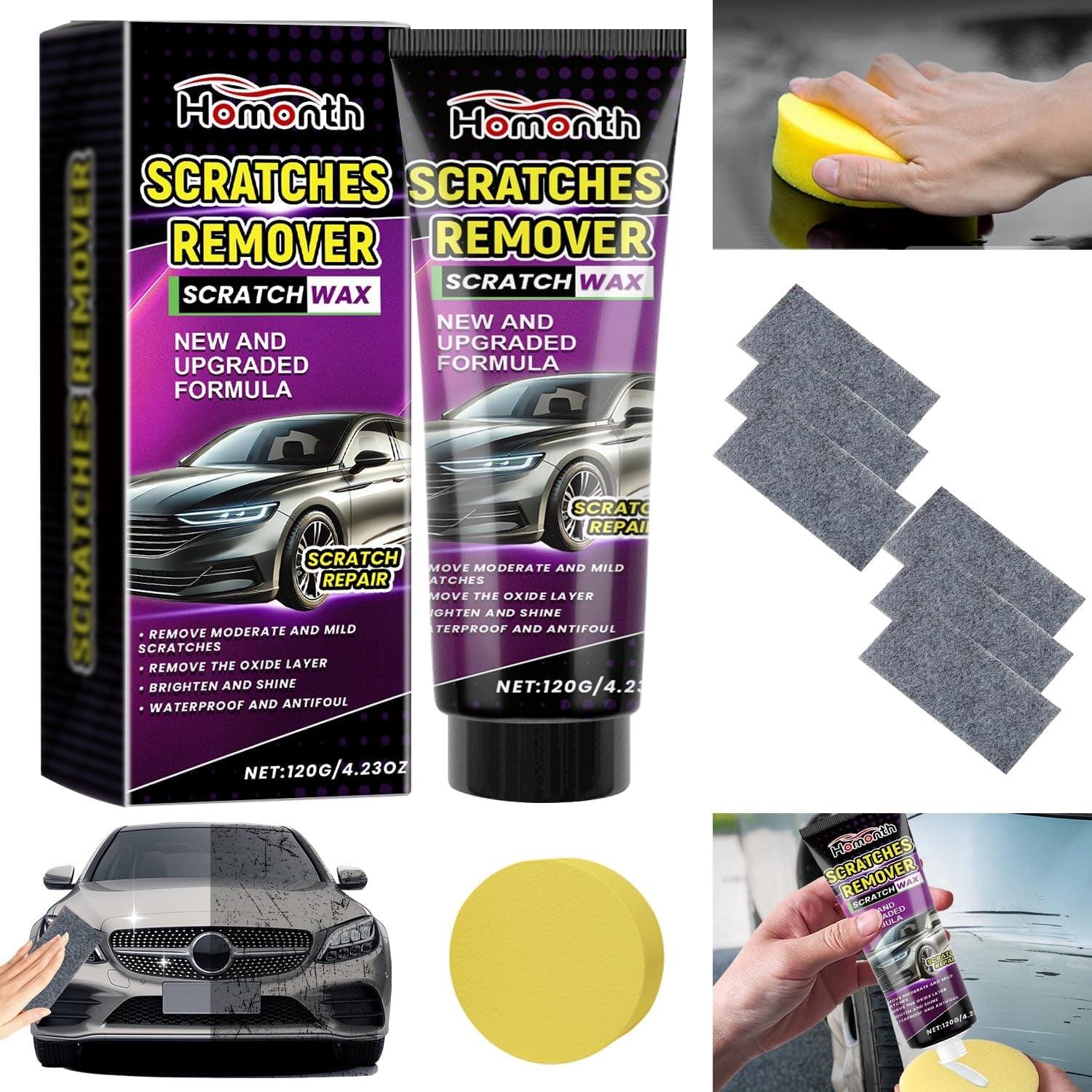 Nano Sparkle Cloth Car Scratch Remover,Nano Sparkle Cloth and Car Scratch Repair Paste,Magic Nano Cleaning Cloth Scratch Remover for Deep Scratch Repair(1Pcs+6Pack) - Oliver Autosports