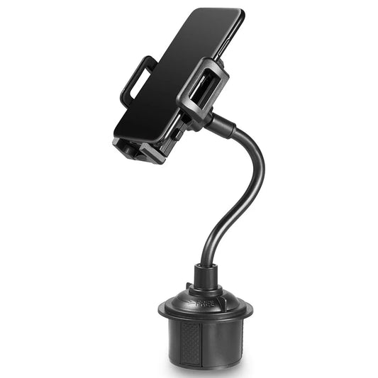 Cell Phone Holder for Car, Universal Adjustable Gooseneck Cup Holder Cradle Car Mount for Iphone Xs/Xs Max/Xr/8/7 Plus/Ipod Touch (Black) - Oliver Autosports